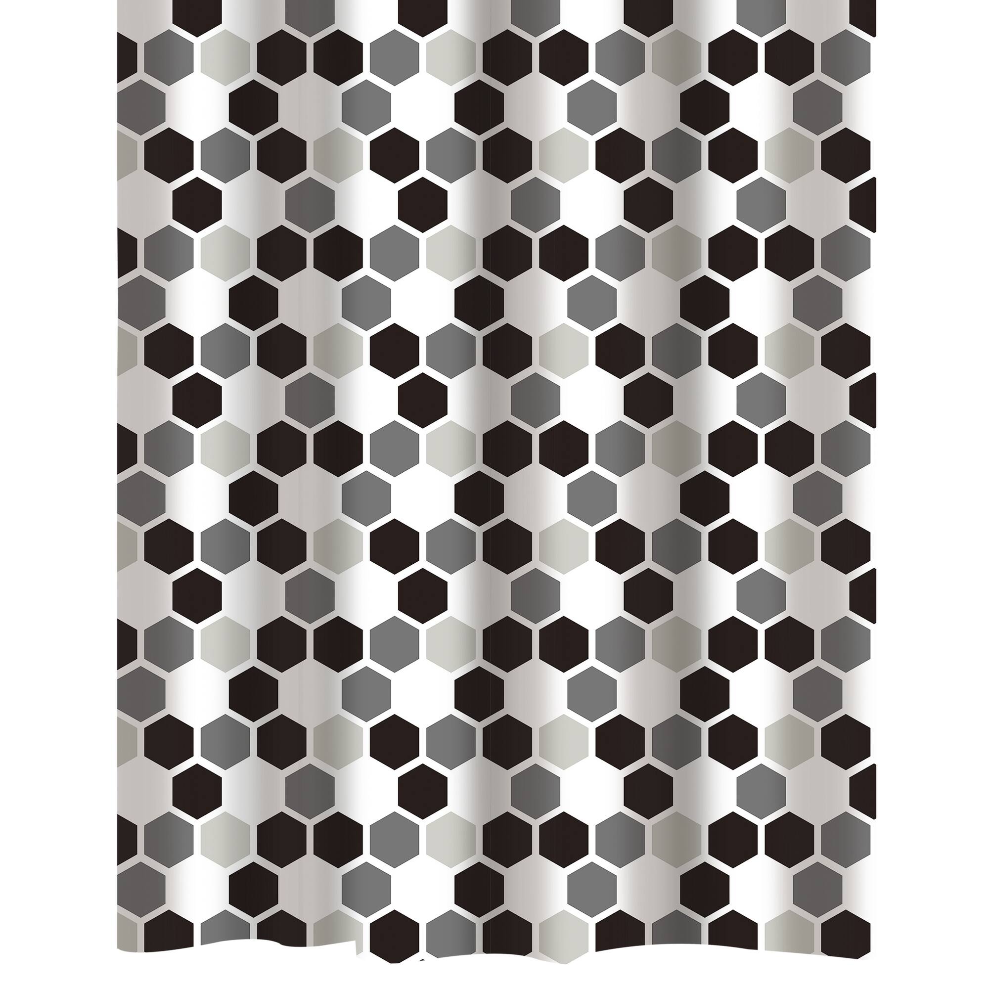 Bath Bliss Honey Comb Design Shower Curtain